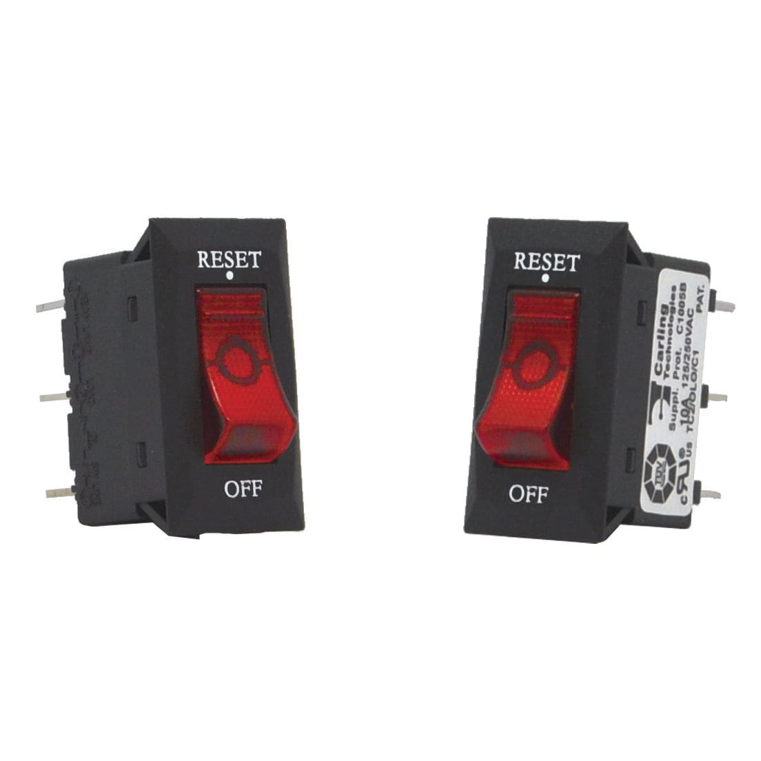 熱遮断器 C1005B series Carling Technologies 単極 / コンパクト / ロッカースイッチタイプ