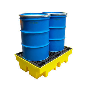 ドラム缶2本用液体垂れ落ち防止パレット