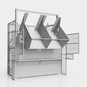 電動式ゴミ容器反転機