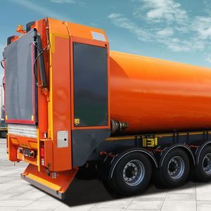 廃棄物圧縮機付セミ トレーラー