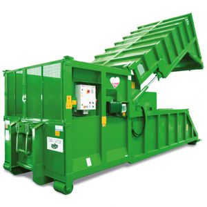 横型廃棄物圧縮機