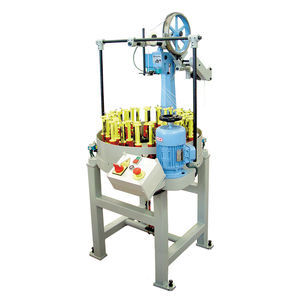 グラスファイバー製保護管用編み機