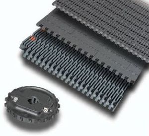モジュール式コンベヤベルト / プラスチック製 / 産業用