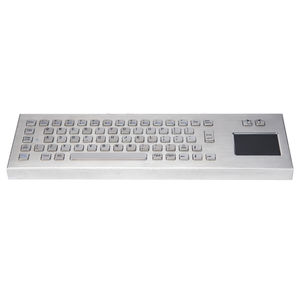 ブラッシュドステンレススチールキーボード
