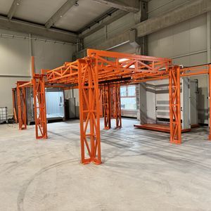 手動粉体塗装ライン