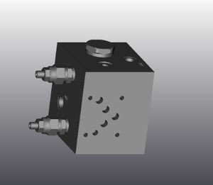 鋳鉄製油圧ブロック