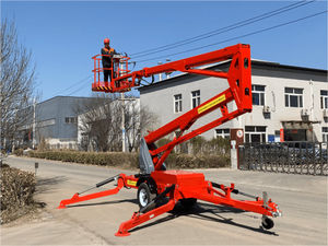 牽引式伸縮ブーム型高所作業車