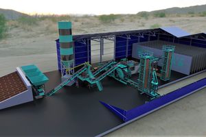 コンクリート製ブロックと敷石製造機