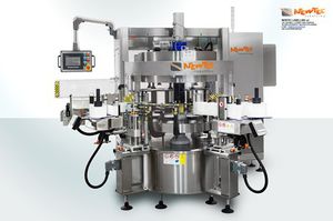回転式ラベル自動貼付機