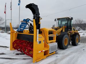 小型ローダー用除雪機