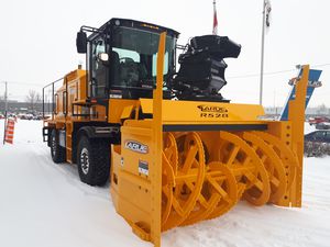 小型ローダー用除雪機