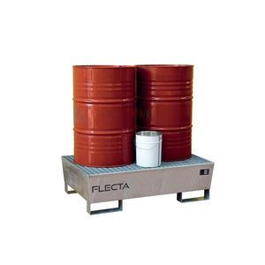ドラム缶2本用液体垂れ落ち防止パレット