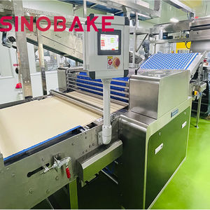 カッタ－付きサンドイッチクッキー製造ライン