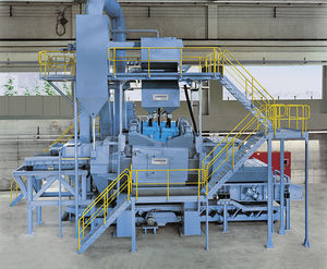 バルク材用ショットブラスト機 / 連続 / 自動 / 金属板状