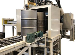 回転ドラムショットブラスト機