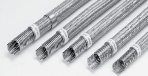 ステンレススチール製ホース / PTFE / 波形 / 編み