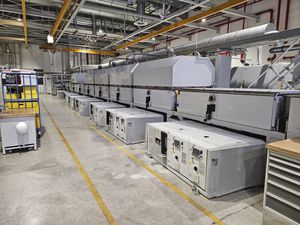 水平インラインスパッタリング式貯蔵マシン