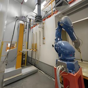 アルミ押出材用粉体塗装機