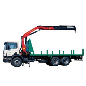 トラックへの取り付け可能クレ，ン