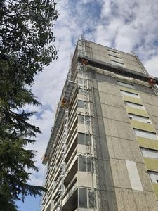 シングルマスト移動昇降式足場