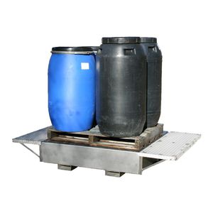 ドラム缶4本用液体垂れ落ち防止パレット 1