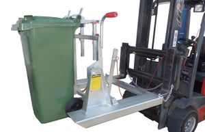 手動式ゴミ容器反転機