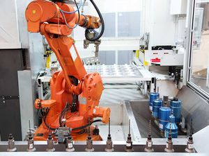 バリ取りロボットセル