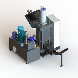 スクラップ廃棄物圧縮機