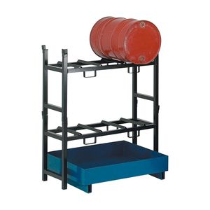 ドラム缶4本用液体垂れ落ち防止パレット