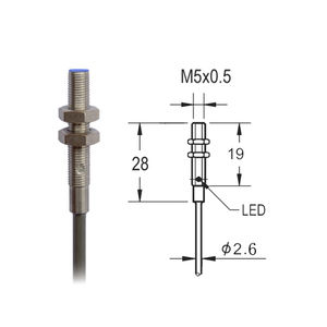 誘導型近接センサ / 小型 / M5円筒形 / IP67