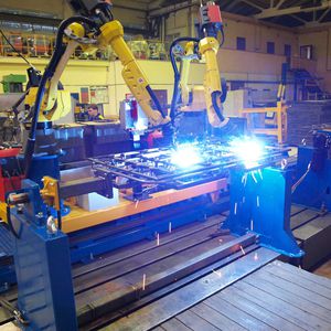 溶接用ロボットセル