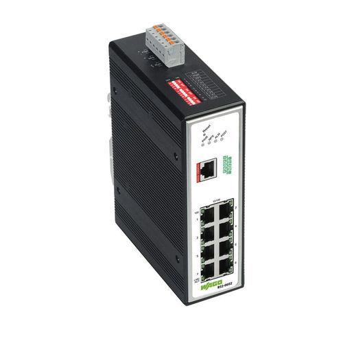 マネージドスイッチ - 852-602 - WAGO/ワゴ - 8 ポート / ProfiNet / DIP