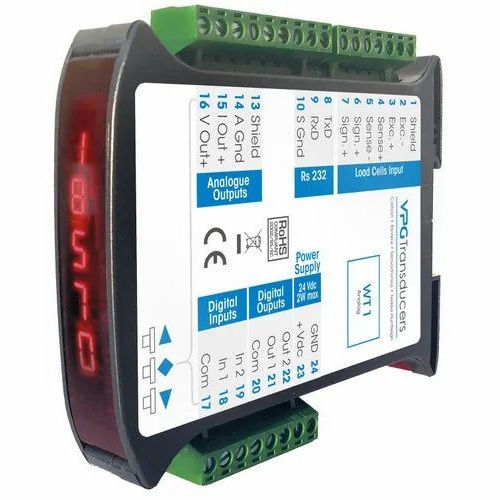 LED表示重量表示装置 - WT1 - VPG Transducers - Vishay Precision Group - DINレール / 本質安全 / アナログ