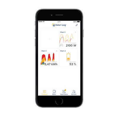 モニタリングモバイルアプリケーション - Solar-Log WEB Enerest™ - Solare Datensysteme GmbH - 排水用 / ソーラーエネルギｰプロジェクト / Android
