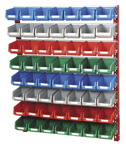貯蔵ビン壁用壁掛け展示棚 - 785 x 310 x 1000 mm | PR-10/4 - Plastipol, s.a.