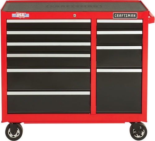 工場用キャビネット - CMST24110RB - Craftsman. - キャスター付 / 10段引き出し / スチール製