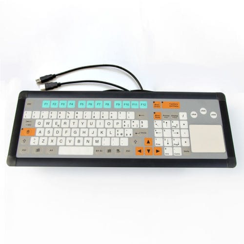 パネル設置用キーボード - KT-100-I-04 - k-tronic S.r.l. - メンブレン / Fnキー付 / マウスキー3つ付き