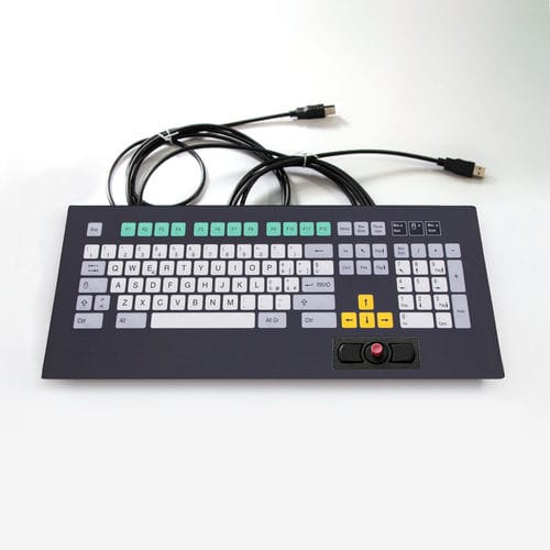 ラックマウントキーボード - KT-101-K-14 - k-tronic S.r.l. - メンブレン / マウスキー2つ付き / 101 キー