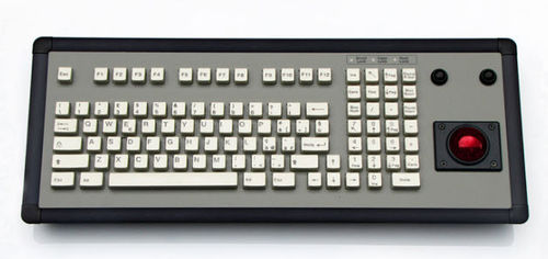 パネル設置用キーボード - KT-101-DVI-02 - k-tronic S.r.l. - メカニカルキー / 101 キー / トラックボール付き
