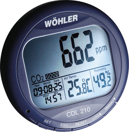 温度データロガー - Wöhler CDL 210 - Wöhler - 湿度 / CO2 / USB
