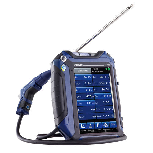 酸素分析器 - 0 - 100.000 ppm; max. 800 °C  | Wöhler A 550  - Wöhler - 二酸化炭素 / ガス / 燃焼ガス用
