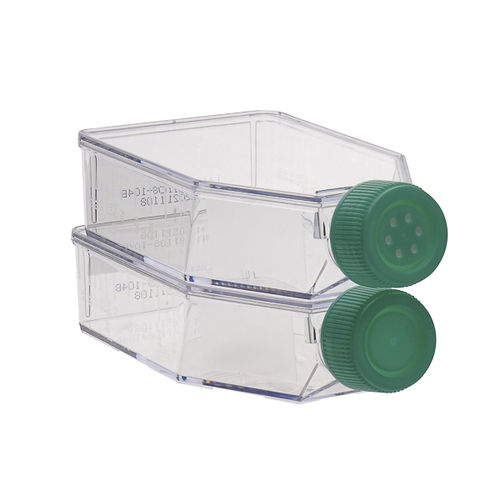 平底フラスコ - CCFP series - LABBOX LABWARE S.L. - ポリスチレン製 / キャップ付 / 細胞培養用