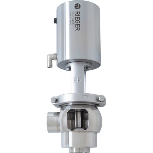 衛生用バルブ - Gebr. Rieger GmbH + Co. KG - 空圧式 / 制流 / シート