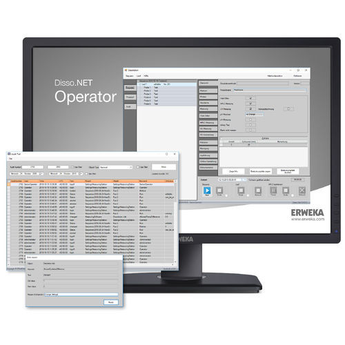 ビューアソフトウェア - Disso.NET 4 - ERWEKA - 追跡用 / 自動 / オンライン
