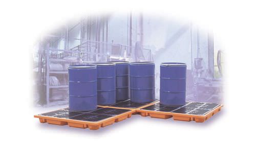 多目的液体垂れ落ち防止パレット - SDP series - KINGSPAN ENVIRONMENTAL Ltd - ポリエチレン / 剛性