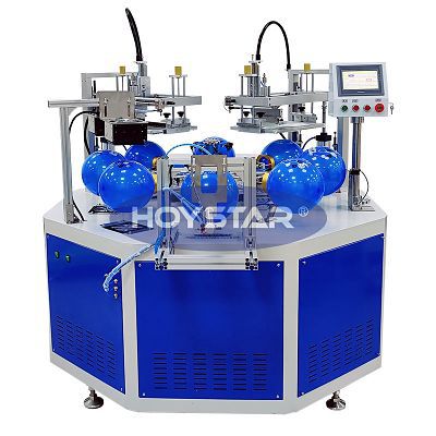 自動スクリ—ン印刷機 - GW-BL-A - Dongguan Hoystar Printing Machinery Co.,Ltd - 2色 / 風船用 / 回転式