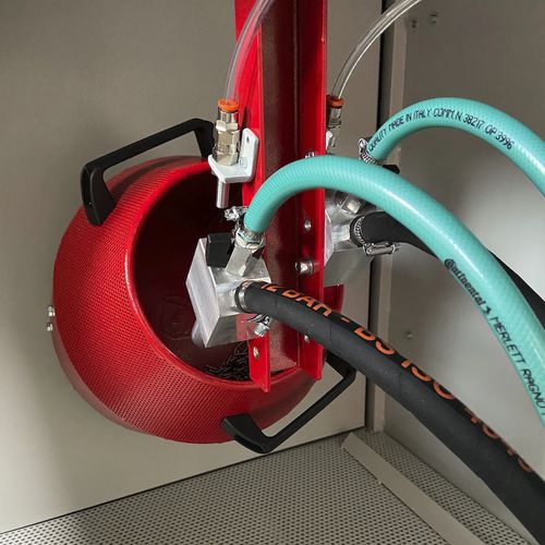 噴射式ブラストキャビネット - PAL4-XL CR - C.B. SABBIATRICI S.R.L. - 半自動 / 回転ドラム / 自動車産業用