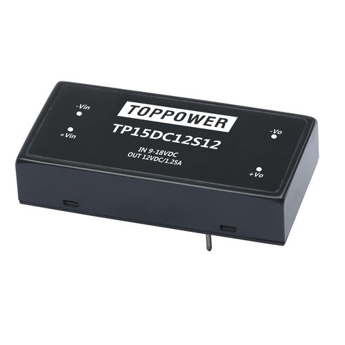 入力電圧範囲　2:1DC/DC 変換器 - TP15DC series - Guangzhou Top Power Electronics Technology Co.,Ltd - DIP
