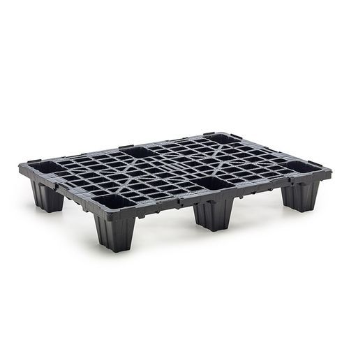再生プラスチック製パレット（1/2サイズ） - BASIC 0806-O6 - NAECO PACKAGING - ISO / DIN / ハンドリング用