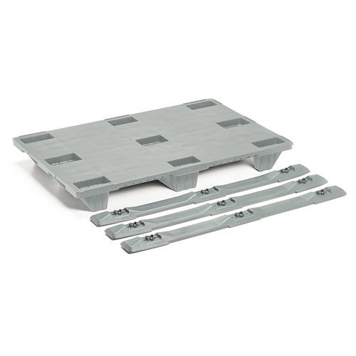 解体可能パレット - BASIC 1208-C9 - NAECO PACKAGING - 再生プラスチック製 / Euro / 輸送用